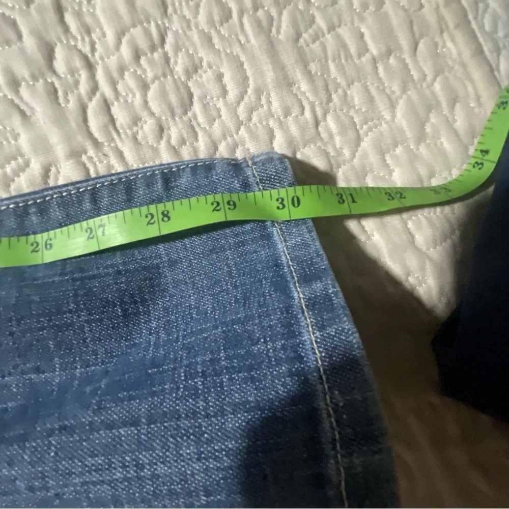 Chico's platinum girlfriend straight‎ leg denim jeans size Chico's 0, US 4